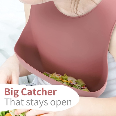 Recyclable Can Withstand High Temperature Silicone Baby Napkin Safe In Freezer