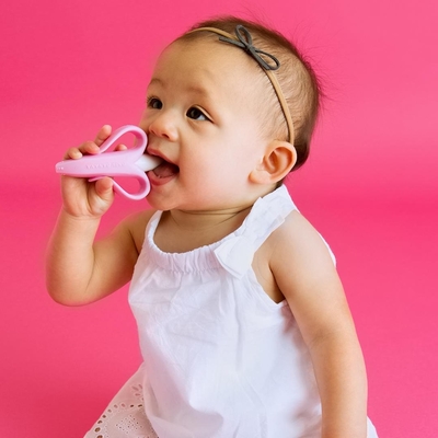 Durable Forming in One Patel Color Silicone Baby Teething Toy for Breast Feeding Babies