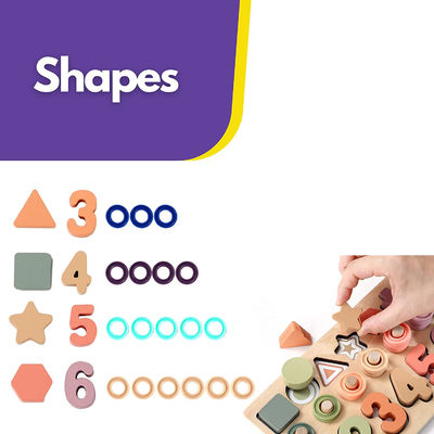 Preschool Math Learning Montessori Wooden Number Puzzle For Toddler Activities