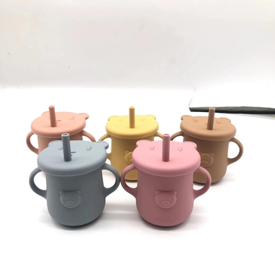 100% food grade silicone baby cup toddler silicone baby drinking cup small training baby cup