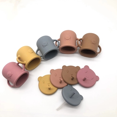100% food grade silicone baby cup toddler silicone baby drinking cup small training baby cup