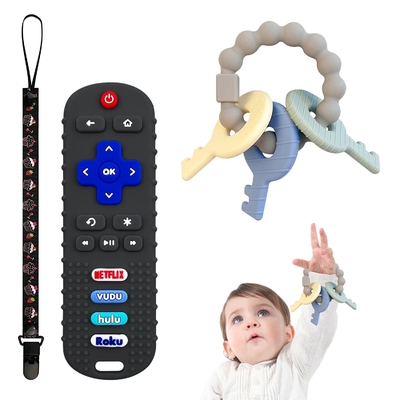 Baby Teething Toys Silicone Baby Teether Toy for Infants 3+ Months