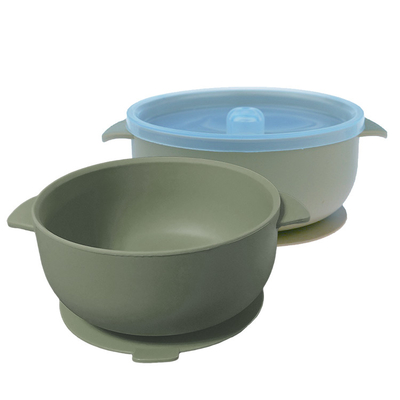 BPA Free Spill Proof Silicone Suction Bowl Sealed Insulation Microwave Safe 125g