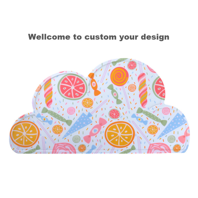 Foldable Baby Feeding Silicone High Chair Placemat BPA Free Heat Resistant